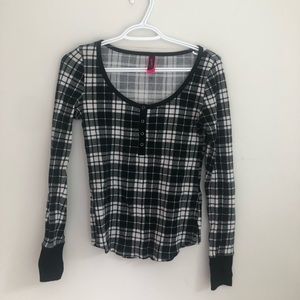 la senza checkered long sleeve